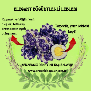 Kaymak ve böğürtlenin o eşsiz, tatlı-ekşi aromasının eşsiz buluşması.